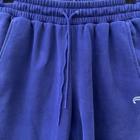 Fabletics Fleece Workout Jogger Sweatpants Drawstring Waist‎ Royal Blue Men 26 - Picture 3 of 13
